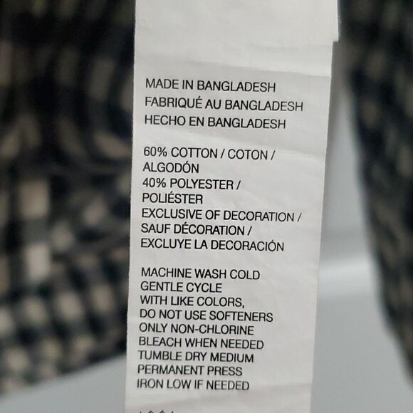 Izod mens flannel shirt, medium - Picture 5 of 6